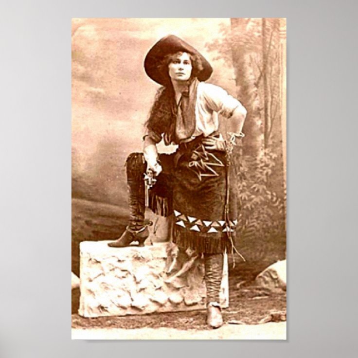 Vintage Cowgirl Poster | Zazzle