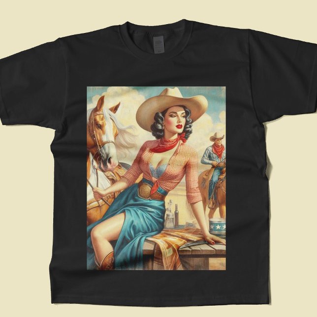 Vintage Cowgirl T-Shirt (Creator Uploaded)