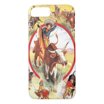"vintage Cowgirl" Western Iphone 7 Case by BootsandSpurs at Zazzle
