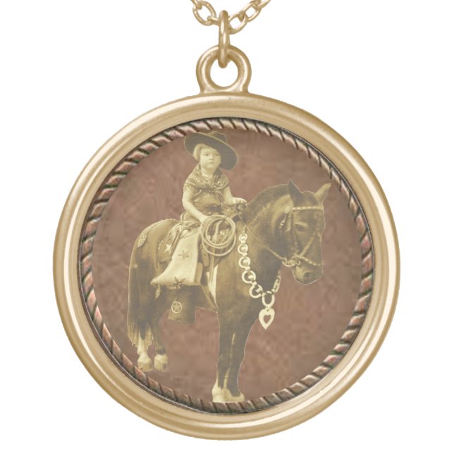 Vintage Cowgirl Western Necklace (Front)