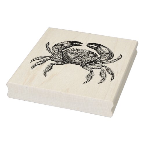 Vintage Crab 1 Drawing Rubber Stamp