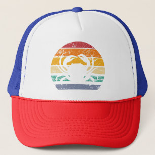 Vintage Crab Lover Funny Crab Retro Trucker Hat