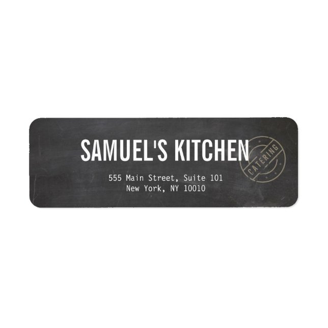 Vintage Craft Rustic Modern Chalkboard Label (Front)