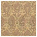 Vintage Craftsman Mackintosh Style Rose Pattern Fabric