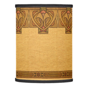 Vintage Craftsman Mission Art Nouveau Frieze Lamp Shade