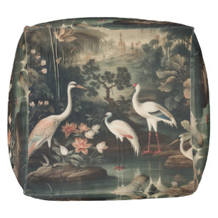 vintage cranes and palaces in the tropics pouf