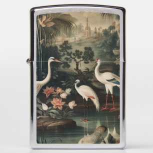 vintage cranes and palaces in the tropics zippo lighter