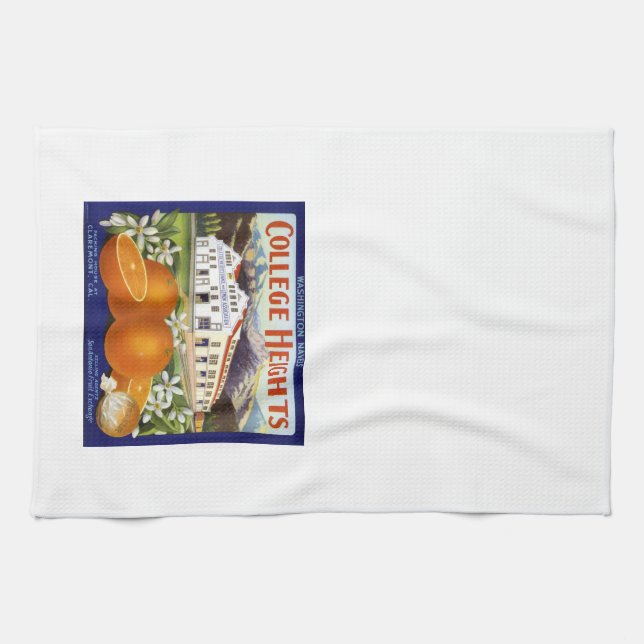 Vintage Crate Label Kitchen Towel #2 (Horizontal)