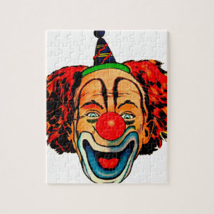 Vintage Crazy Clown Jigsaw Puzzle