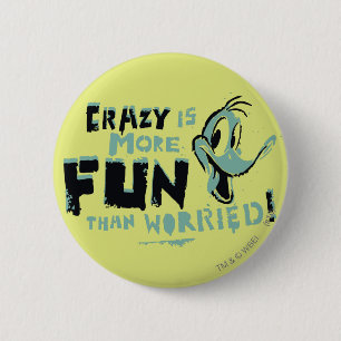Vintage Crazy DAFFY DUCK™ Button