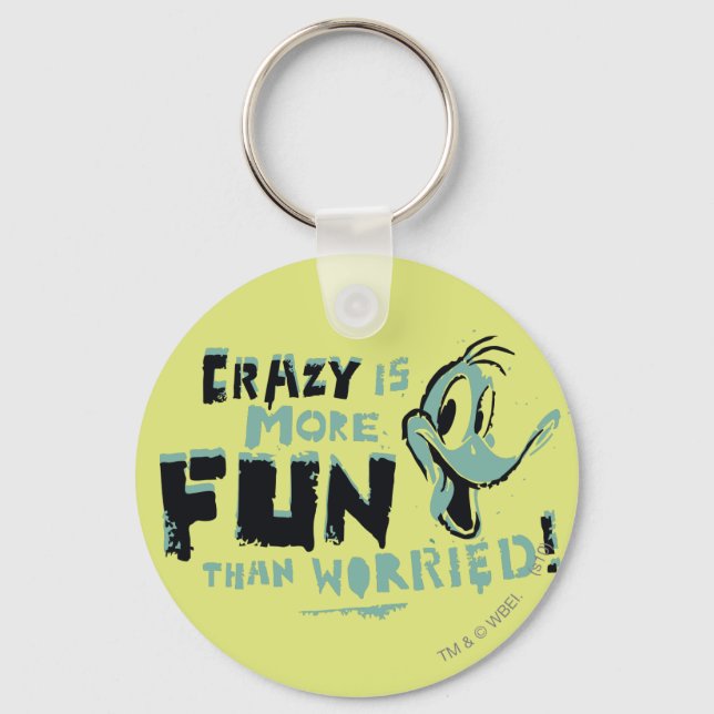 Vintage Crazy DAFFY DUCK™ Keychain (Front)