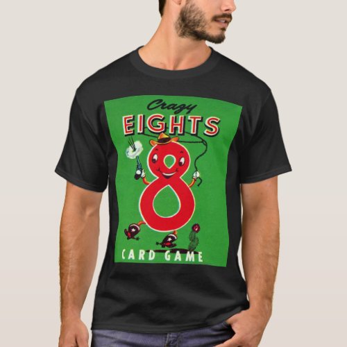 Vintage Crazy Eights Kids Card Game T_Shirt