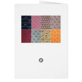 Vintage Crazy Quilt Blank Card (Back)