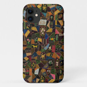 Vintage Crazy Quilt iPhone 11 Case