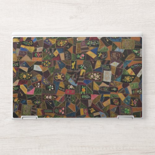 Vintage Crazy Quilt HP Laptop Skin