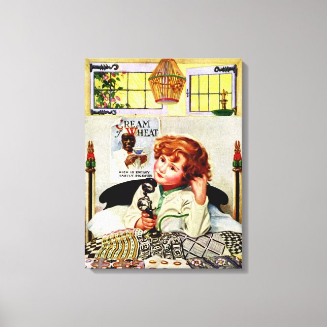 VINTAGE CREAM OF WHEAT ADVERTISEMENT CANVAS PRINT (Front)