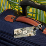 Vintage Cream Rose Custom Monogram  Luggage Tag<br><div class="desc">Your suitcase will stand out with this vintage-inspired French style luggage tag, blooming with buttery cream roses and trailing leaves, all in beautiful shades of cream, sage, gold, and gray. The classic floral motif is both timeless and romantic—with a hint of rustic antique. Personalize the front with your monogram and...</div>