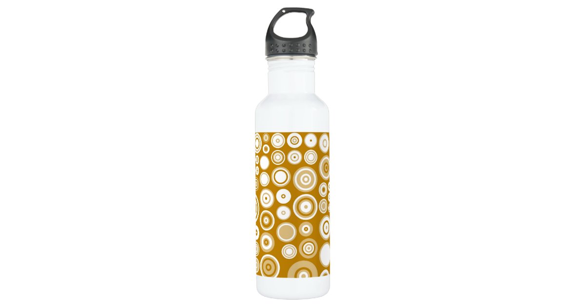 Cream - Solid Color Collection Water Bottle by Vintage Wall Art