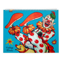 Vintage Creepy Clowns Calendar