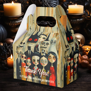 Vintage Creepy Colorful Spooky Time Halloween Favor Boxes