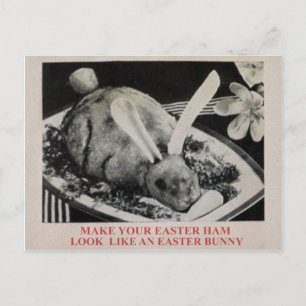 Vintage Creepy Food Article Postcard