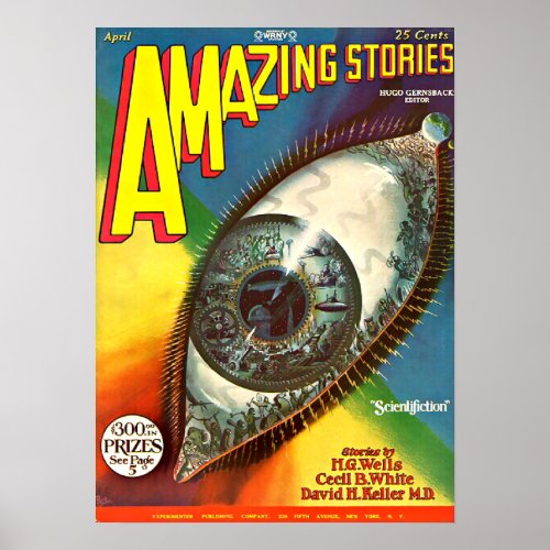 Vintage Creepy Future Science Fiction Poster