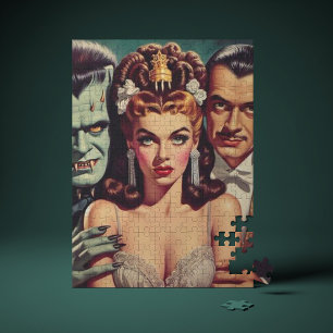 Vintage Creepy Horror Art Jigsaw Puzzle