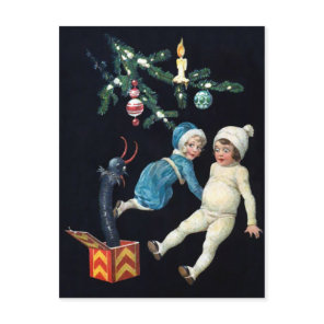 Vintage Creepy Krampus Toy Postcard