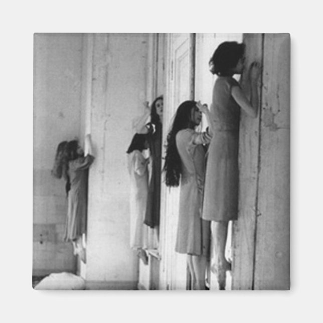 Vintage Creepy Possessed Women Magnet (Front)