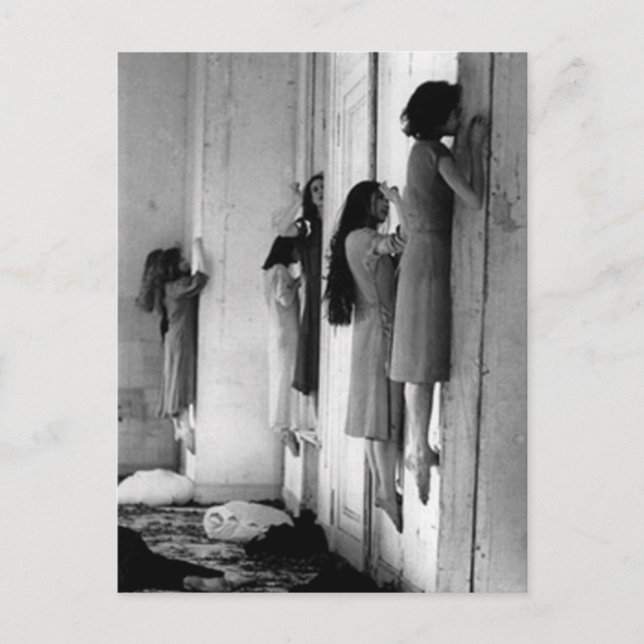 Vintage Creepy Possessed Women Postcard (Front)