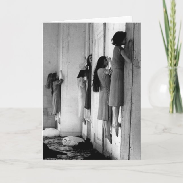 Vintage Creepy Possessed Women Postcard (Front)