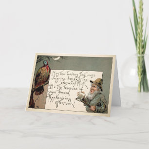 Vintage Creepy Thanksgiving Card