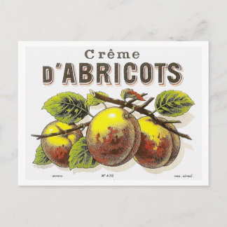 Vintage Creme d'Abricots Ad Postcard
