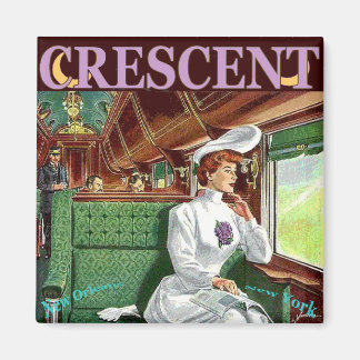 Vintage Crescent Train Ride Magnet