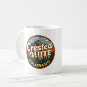 vintage crested butte colorado mountain outdoor coffee mug