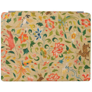 Vintage Crewel Animal Embroidery: Antique Tapestry iPad Smart Cover