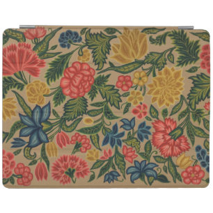 Vintage Crewel Floral Embroidery Pattern iPad Smart Cover