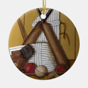 Vintage Cricket Ceramic Ornament