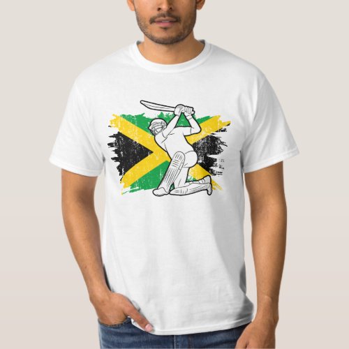 Vintage Cricket Jamaica Jamaican Pride T_Shirt