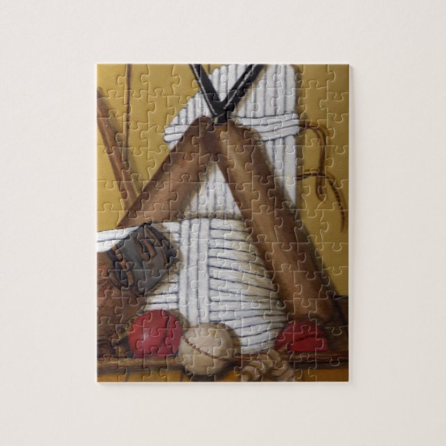 Vintage Cricket Jigsaw Puzzle (Vertical)