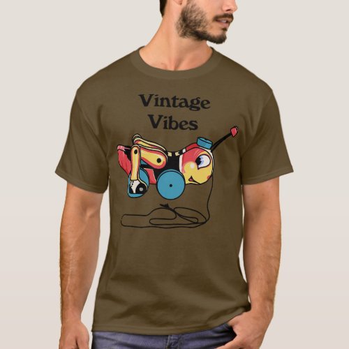 Vintage Cricket Pull Toy T_Shirt