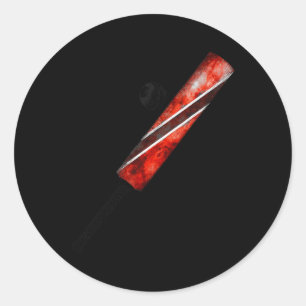 Vintage Cricket Trinidad Flag Trinidadian Pride Classic Round Sticker