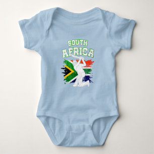 Vintage Cricket World Team Gift Baby Bodysuit