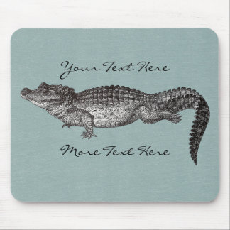 Vintage Crocodile Mousepad