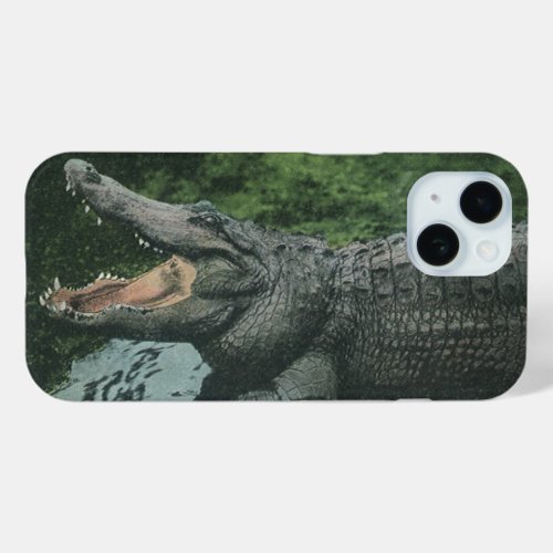 Vintage Crocodile Reptiles Marine Animal Life iPhone 15 Case