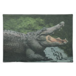 Vintage Crocodile Reptiles, Marine Animal Life Cloth Placemat