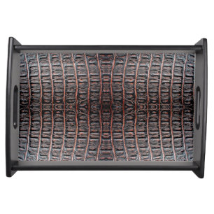 Vintage crocodile skin serving tray