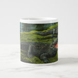 Vintage Crocodiles, Marine Life Reptiles Animals Giant Coffee Mug