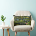 Vintage Crocodiles, Marine Life Reptiles Animals Lumbar Pillow