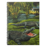 Vintage Crocodiles, Marine Life Reptiles Animals Notebook